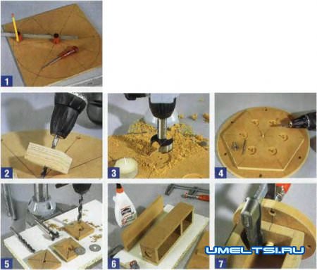 Изготовление новогодней вертушки