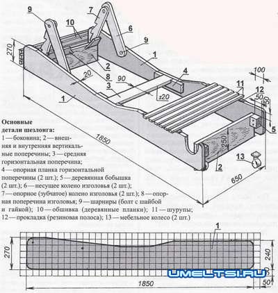 Шезлонг -лежак