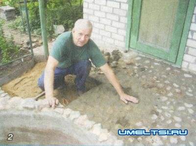 Декоративный бассейн(водоем) на даче отчет мастера