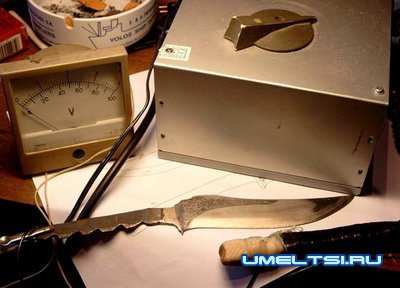 Травление металла: рисунок на лезвии ножа