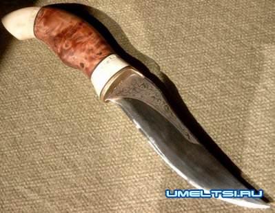 Травление металла: рисунок на лезвии ножа