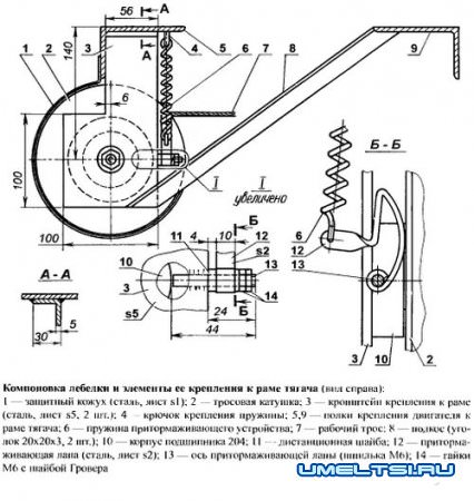 Самодельная лебедка