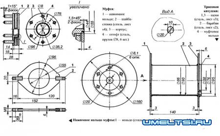 Самодельная лебедка