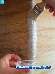 Каменные обои своими руками