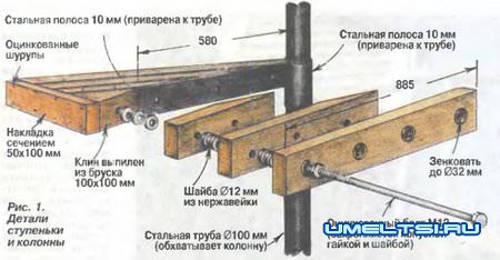 Винтовая лестница своими руками Винтовая лестница своими руками