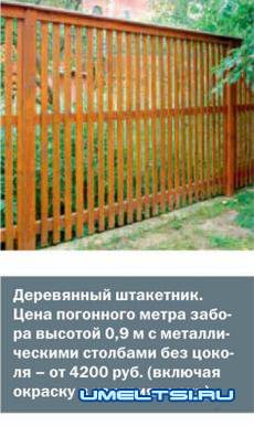 Строительство заборов для загородного участка Строительство заборов для загородного участка