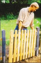 Деревянный забор своими руками