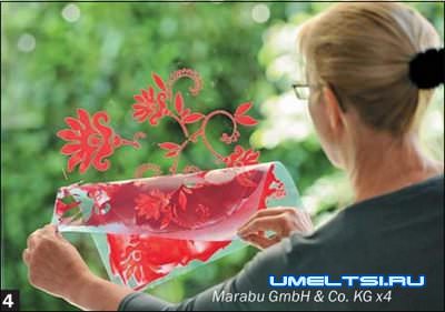 Роспись по трафаретам на стене