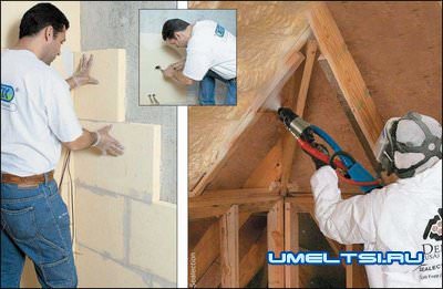 Утепление дома изнутри