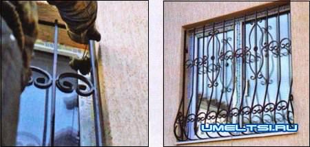 Установка решеток на окна Установка решеток на окна