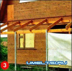 Навес к дому Навес к дому