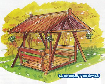 Качели для дачи своими руками