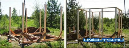 Деревянная беседка своими руками