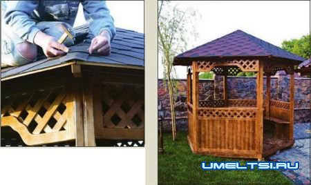 Деревянная беседка своими руками