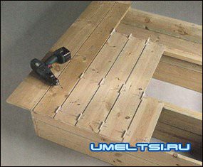 Песочница своими руками с крышкой и резервуаром для воды