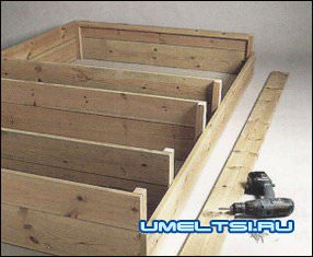 Песочница своими руками с крышкой и резервуаром для воды