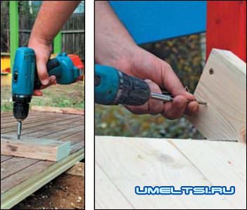 Детская горка своими руками