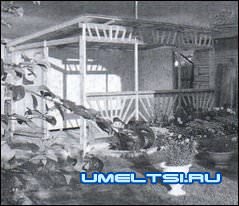 Садовая терраса-пергола