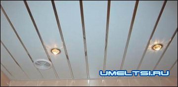 Отделка потолка в ванной и на кухне Отделка потолка в ванной и на кухне