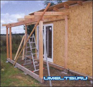 Бытовка своими руками+открытая терраса Бытовка своими руками+открытая терраса