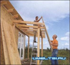 Бытовка своими руками+открытая терраса Бытовка своими руками+открытая терраса