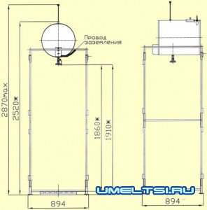 Летний душ для дачи