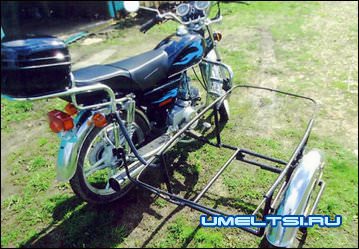 Самодельная коляска к мопеду Альфа