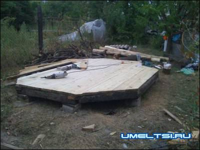 пол для беседки