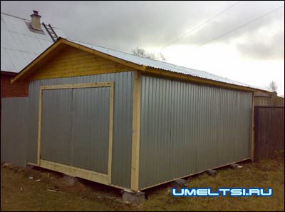 Строительство каркасного гаража