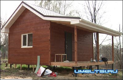 Каркасная баня за три недели: опыт умельца
