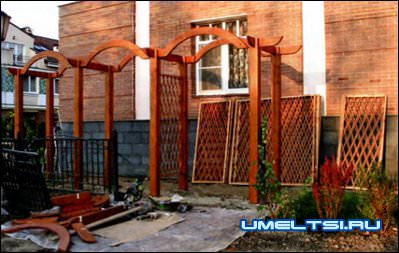 Деревянная пергола строим шаг за шагом