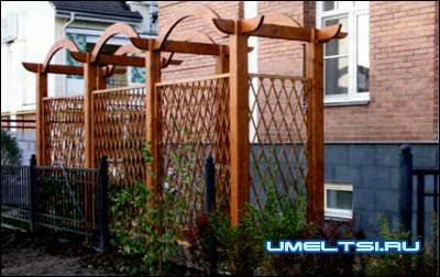 Деревянная пергола строим шаг за шагом