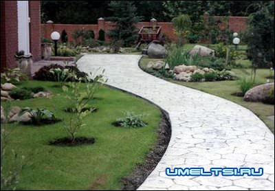 Бетонные дорожки для сада Бетонные дорожки для сада