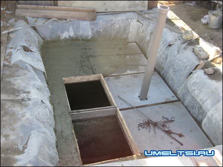 заливка бетоном верхней части септика заливка бетоном верхней части септика