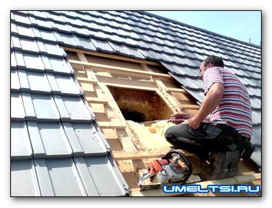 Монтаж мансардных окон