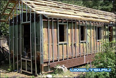 обрешетка и крыша бытовки обрешетка и крыша бытовки