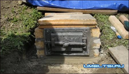 стоительство коптильни, строительство топки