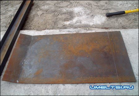 Металлическое основание для виброплиты