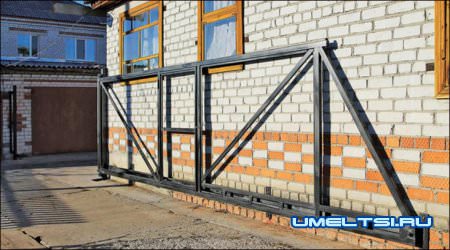 необшитые ворота