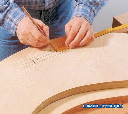 Размечаем под отверстия