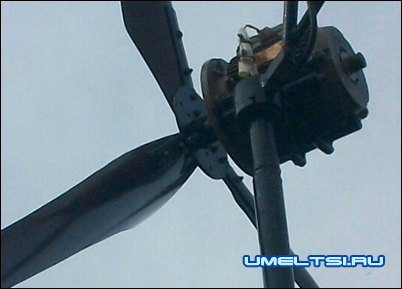 Ветрогенератор из асинхронного двигателя винт