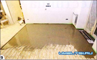 Заливаем пол