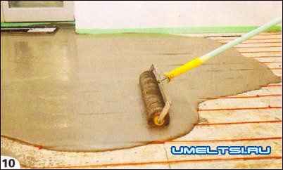 Распределяем смесь