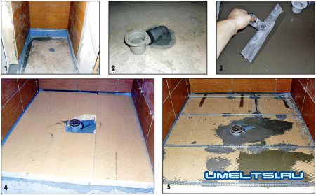 поддон для дачи начало работ