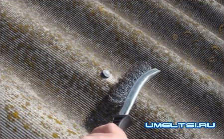 покраска шифера своими руками