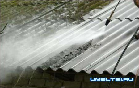 покраска шифера своими руками