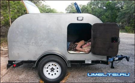 Прицепа-дача готовая и уже в действии