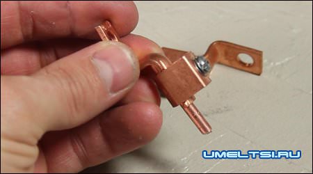 зажим контактов