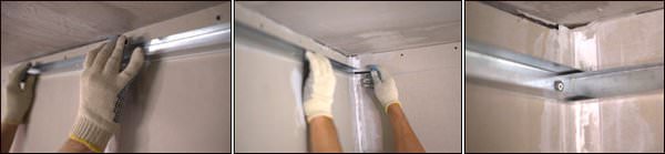 потолок-закрепление профиля потолок-закрепление профиля