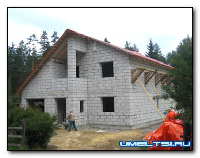 Теплый дом из газобетона